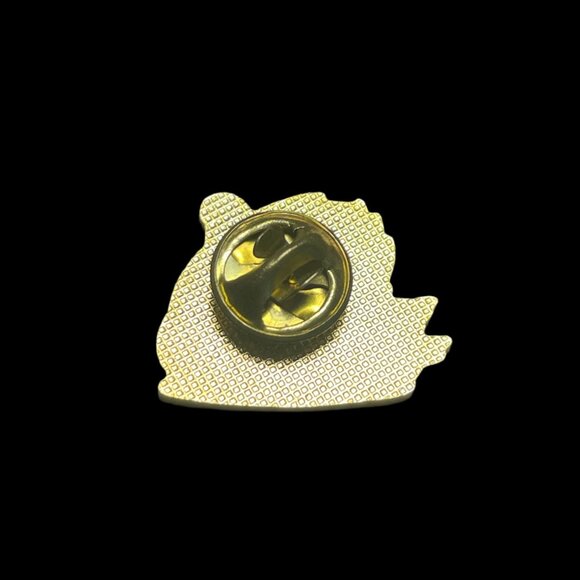 Elegant White and Gold Toned Swan Bird Enamel Brooch Pin Vintage Jewelry - Picture 3 of 4